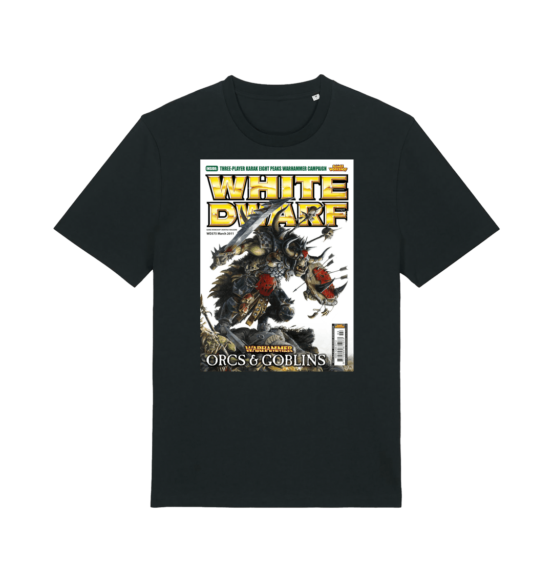 Black Printed T-shirt Front